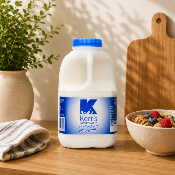 Pint Plastic Whole Milk